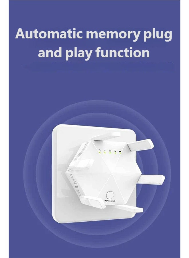 DUNELIFE Eliminate Wi-Fi dead zones with the AC1200 dual-band signal extender.  Enjoy true whole-house coverage with both 5GHz and 2.4GHz bands, 1200Mbps high speed, intelligent signal indicator, and one-button setup. - Image 5